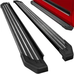 5.5" Running Board For 2011-2021 Jeep Grand Cherokee Blk Aluminum+ss Metal Strip. Fixed Price $169.99.