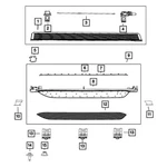 For Jeep Wagoneer 2022-2025 68565519AA Left Running Board Step Pad. Fixed Price $52.49.