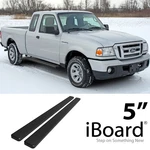 Iboard Running Boards 5-INCH Matte Black Fit 99-11 Ford Ranger Super Cab 4-DOOR. Fixed Price $199.99.