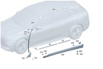 Genuine Mercedes-benz Mounting Rail 296-698-37-00. Fixed Price $28.58.