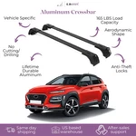 Fits Hyundai Kona 2018-2023 With Factory Rails 2PCS Roof Rack Cross Bars 165 Lbs. Fixed Price $124.90.