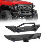 Fit 2018-2026 Jeep Wrangler Jl Black Series Mid-width Front Bumper + Rear. Fixed Price $549.88.