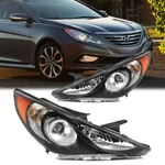 Pair For Hyundai Sonata 2011-2014 Headlights Assembly Projector Headlamps Kit. Fixed Price $101.99.