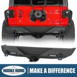 Hooke Road Rear Bumper W/hitch Receiver & D-rings For 2018-2026 Jeep Wrangler Jl. Fixed Price $269.54.