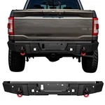 Vijay Fits 2021-2023 Ford F150 Steel Rear Bumper With Led Lights & Black D-ring. Fixed Price $439.00.