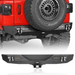 Fit 2018-2024 Jeep Wrangler Jl/jlu 2/4 Door Rear Bumper Bar W/led Light & D-ring. Fixed Price $299.37.
