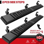 For 07-18 Silverado/sierra 1500 Double Cab 6" Truck Side Step Running Board Blk. Fixed Price $125.99.