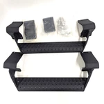 2021-25 Ford Bronco Side Step Running Boards Rock Rails Dermon Aluminum Black. Fixed Price $50.00.