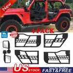 For 2007-2018 Jeep Wrangler Jk 4 Half Tube Tubular Doors W/side View Mirror. Fixed Price $209.99.
