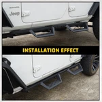 Running Boards FOR2007-2018 Jeep Wrangler Jku Black Steel Side Steps Nerf Bar. Fixed Price $195.99.