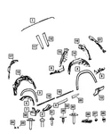 Genuine Mopar Box Side Spat Right 68443494AE. Fixed Price $10.80.
