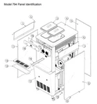 Taylor Soft Ice Cream Yogurt Machine 794 Panel A.-side Lower Right X46448. Fixed Price $125.00.