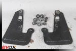 Rally Armor MF10-UR-BLK/WH Mud Flaps W/white For 08-15 Mitsubishi Lancer Evo X. Fixed Price $99.99.