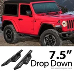 Aps Black Side Step Nerf Bars For 18-26 Jeep Wrangler Jl 2DR. Fixed Price $273.00.