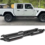 Vijay Black Steel Side Step Nerf Bars Fits 2020-2025 Jeep Gladiator Jt 4 Doors. Fixed Price $269.00.