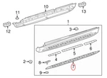 New Genuine Mercedes-benz Running Board Side Step Plate Left Oe 1666900375. Fixed Price $312.81.