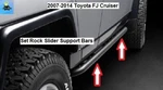 PT73835090 PT73835070 To 14 Fj Cruiser Left Right Rock Slider Support Bars. Fixed Price $559.00.