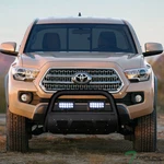 Tlaps For 16-23 Toyota Tacoma Matte Black Studded Mesh Bull GUARD+36W Led Bars. Fixed Price $226.00.
