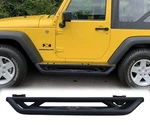 New Black Running Board Steel Side Step Fit For 07-18 Jeep Wrangler Jk 2 Door. Fixed Price $209.99.