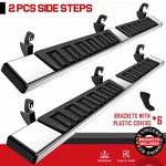 For 07-18 Silverado/sierra 1500 Double Cab 6" Truck Side Step Running Board S/s. Fixed Price $123.99.