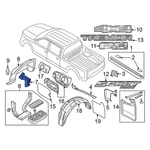 Ford F-250 Super Duty 23-26 Rear Right Running Board Reinforcement. Fixed Price $41.69.
