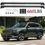 Black Aluminum Top Roof Rack Cross Bar For Genesis GV80 2021-2026 W/flush Rails. Fixed Price $199.18.