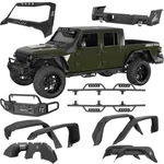 Fit Jeep Gladiator Jt Off-road Set Bumper/ Inner Fender Flare Liner/ Side Step. Fixed Price $199.17.