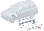 Mercedes-benz Eqc, Insert For Rear Sill Bolts, A2536986700. Fixed Price $40.82.