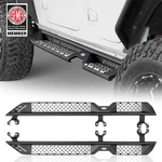 For 2007-2018 Jeep Wrangler Jk 4DR Running Boards Rocker Guards Nerf Step Bars. Fixed Price $189.56.