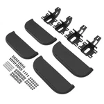 Hecasa 4PCS Running Boards Side Steps For 2007-2018 Jeep Wrangler Jk Steel 4DR. Fixed Price $107.10.
