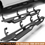Steel Running Boards Side Step Bar For 2019-2025 Chevy Silverado 1500 Crew Cab. Fixed Price $265.98.