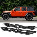Vijay Black Textured Side Step Nerf Bars For 2018-2025 Jeep Wrangler JL(4 Door. Fixed Price $269.00.