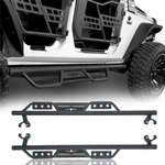 Black Five Star Side Step Nerf Bars Running Board For Jeep Wrangler Jk 07-18 4DR. Fixed Price $199.86.