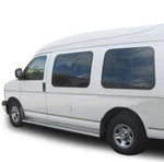 Black Horse Commercial Running Boards Silver Fit 2001-2025 Ford E-350 Sd. Fixed Price $513.32.