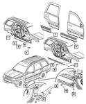 Genuine Mopar Rocker Panel Rail Left YY33WS2AC. Fixed Price $167.65.