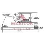 Meritor 3202Y9047 Axle Shaft. Fixed Price $1745.24.