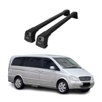 Fix Points Roof Racks Cross Bar For Mercedes Vito W639 2003-2014 Black 2X. Fixed Price $229.99.