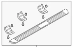 Genuine Ford Running Board HC3Z16450AC. Fixed Price $356.12.