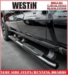 Westin Pro Traxx Black 4" Oval Nerf Side Steps Bars For Ram Hd Crew 2011-2025. Fixed Price $325.99.