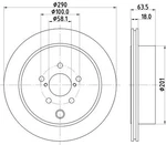2X Mintex MDC2642 Rear Brake Discs 290MM Vented Fits Scion Subaru Toyota Brz Gt. Fixed Price $102.02.