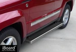 Aps Polished Steel Side Steps Fit 08-13 Jeep Liberty. Fixed Price $219.99.
