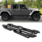 Vijay Black Steel Side Step Nerf Bars Fits 2020-2025 Jeep Gladiator Jt 4 Doors. Fixed Price $269.99.