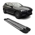Side Step Nerf Bars Running Boards For Volvo XC60 2018-2026 Silver Black Alu 2X. Fixed Price $379.90.