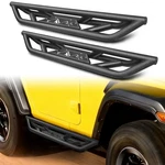For 2018-2026 Jeep Wrangler Jlu Door Drop Side Step Running Boards Black. Fixed Price $195.59.