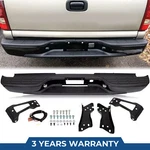 Black Rear Bumper Assembly For 1999-2007 Chevy Silverado Gmc Sierra 1500 2500. Fixed Price $116.99.