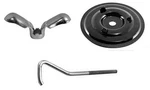 New! 1965-1968 Ford Mustang Spare Tire Mounting Kit Nut, Plate, J Bolt 3 Pc. Fixed Price $19.95.