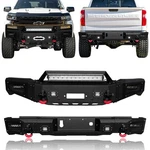 Vijay Fits 2019-2021 Chevrolet Silverado 1500 Steel Front Bumper And Rear. Fixed Price $1399.00.