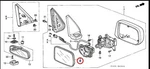 Honda Left Door Mirror Glass Flat 1997-2006 Cr-v Oem# 76253-S10-A01. Fixed Price $75.99.