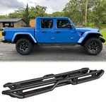 Vijay Black Steel Side Step Nerf Bars Fits 2020-2025 Jeep Gladiator Jt 4 Doors. Fixed Price $269.99.