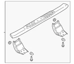Genuine Ford Step Bars Inch Chromed Aluminum HC3Z-16450-CB. Fixed Price $1287.43.